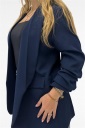 blazer con manica arricciata london